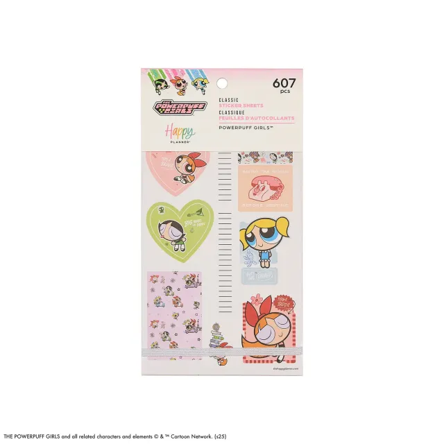 Happy Planner Powerpuff Girls Value Pack stickers 30 feuilles colorés