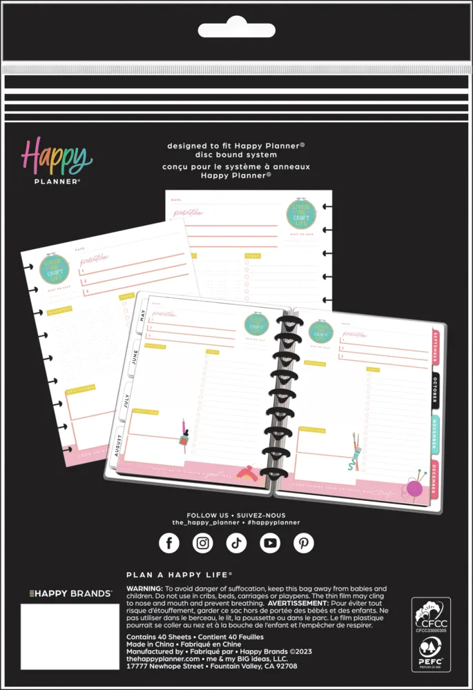 Happy Planner Miss Maker recharge Classic pointillée 40 pages
