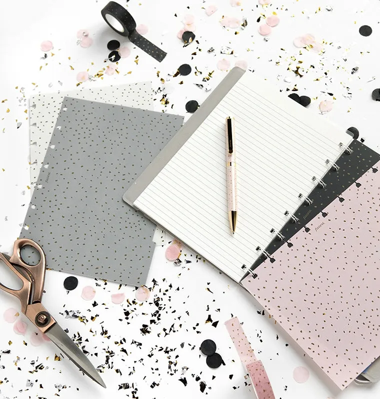 Filofax Confetti Intercalaires Notebook A5 x4 plastique