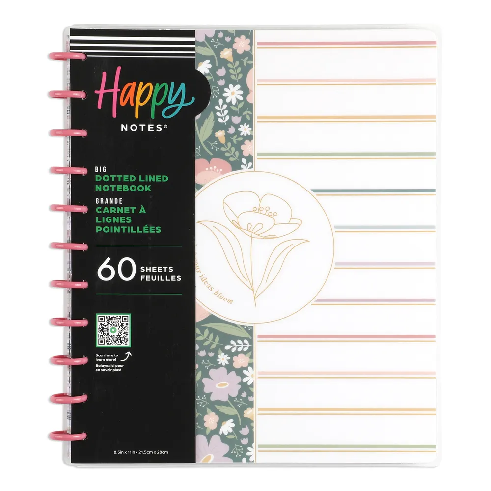 Happy Planner Subtle Sophisticated carnet Big pointillé ligné 60