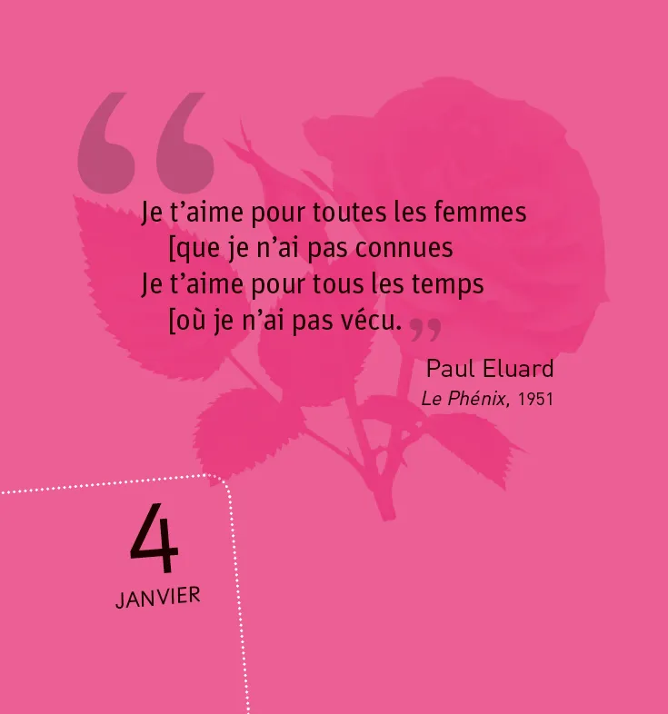 Frigobloc 365 mots d'Amour mini calendrier citations tendres