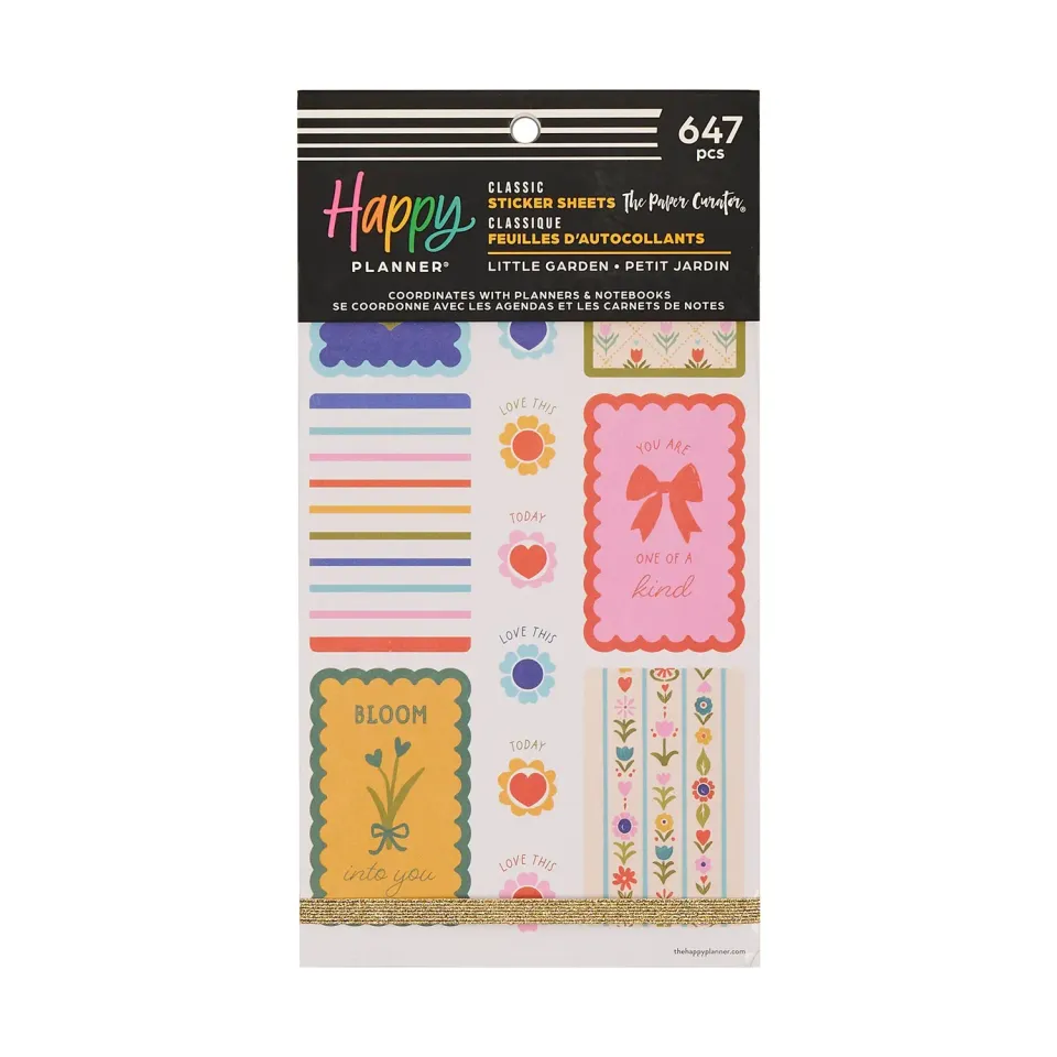 Happy Planner Little Garden stickers Value Pack floral