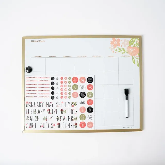 Me & my big ideas Happy Florals tableau effaçable floral
