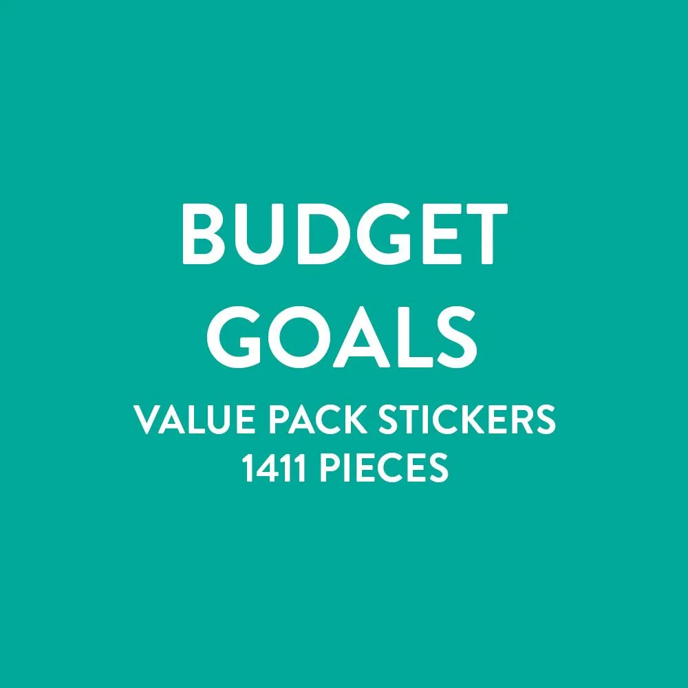 Happy Planner Budget Goals stickers budget 1411 pièces
