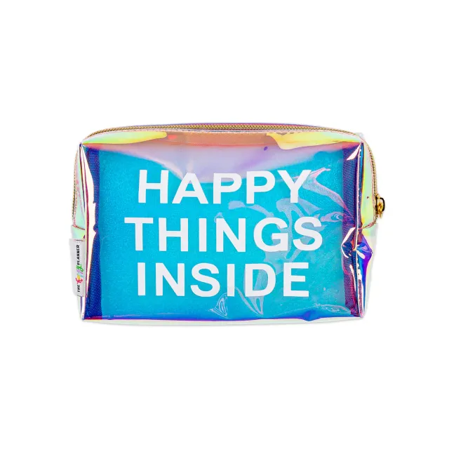 Happy Planner Rainbow pochette accessoires zippée irisée