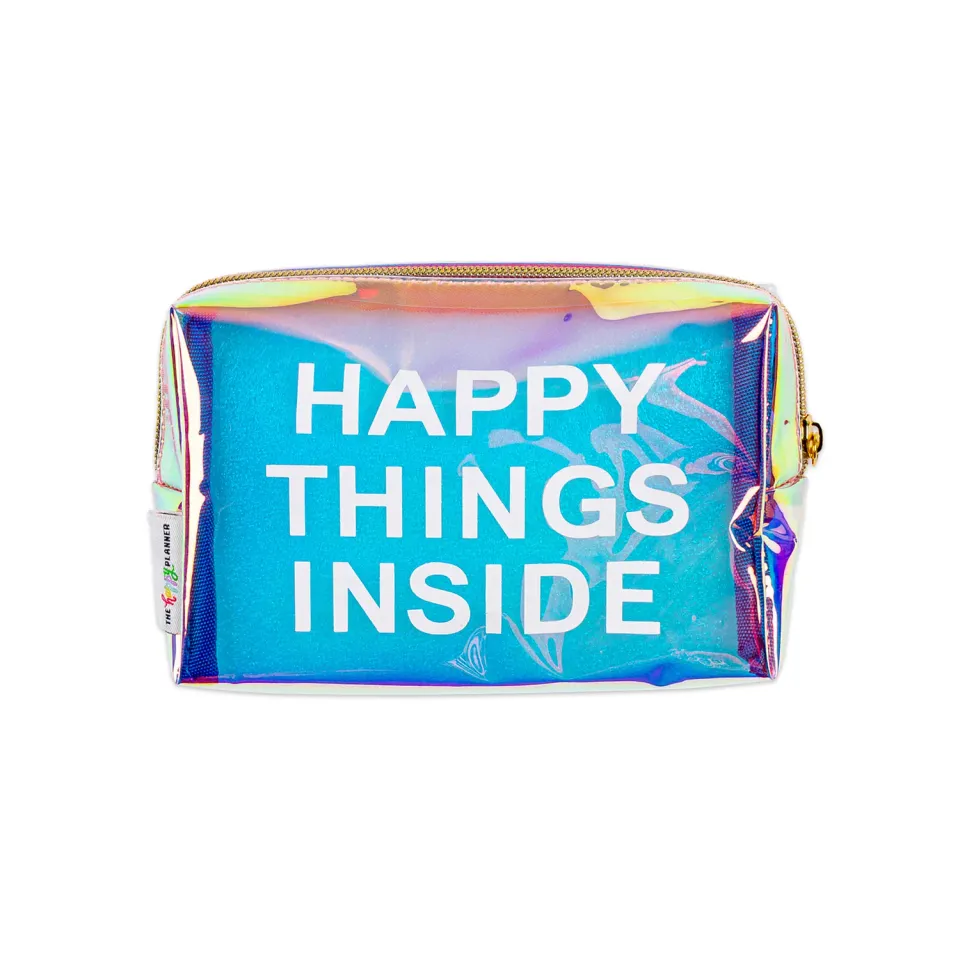 Happy Planner Rainbow pochette accessoires zippée irisée