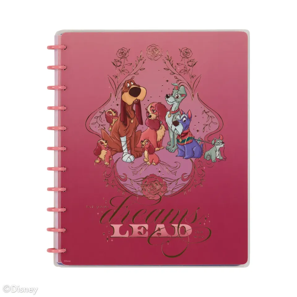 Happy Planner Disney Lady Tramp Big carnet pointillé 60 feuilles
