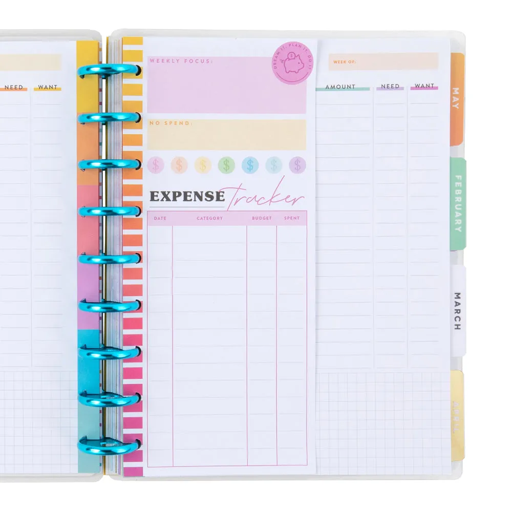 Happy Planner Savvy Saver papier budget Classic 60 feuilles