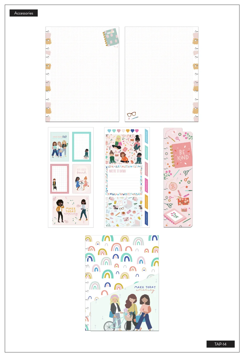 Happy Planner Squad Goals Big kit accessoires agenda 47 pièces