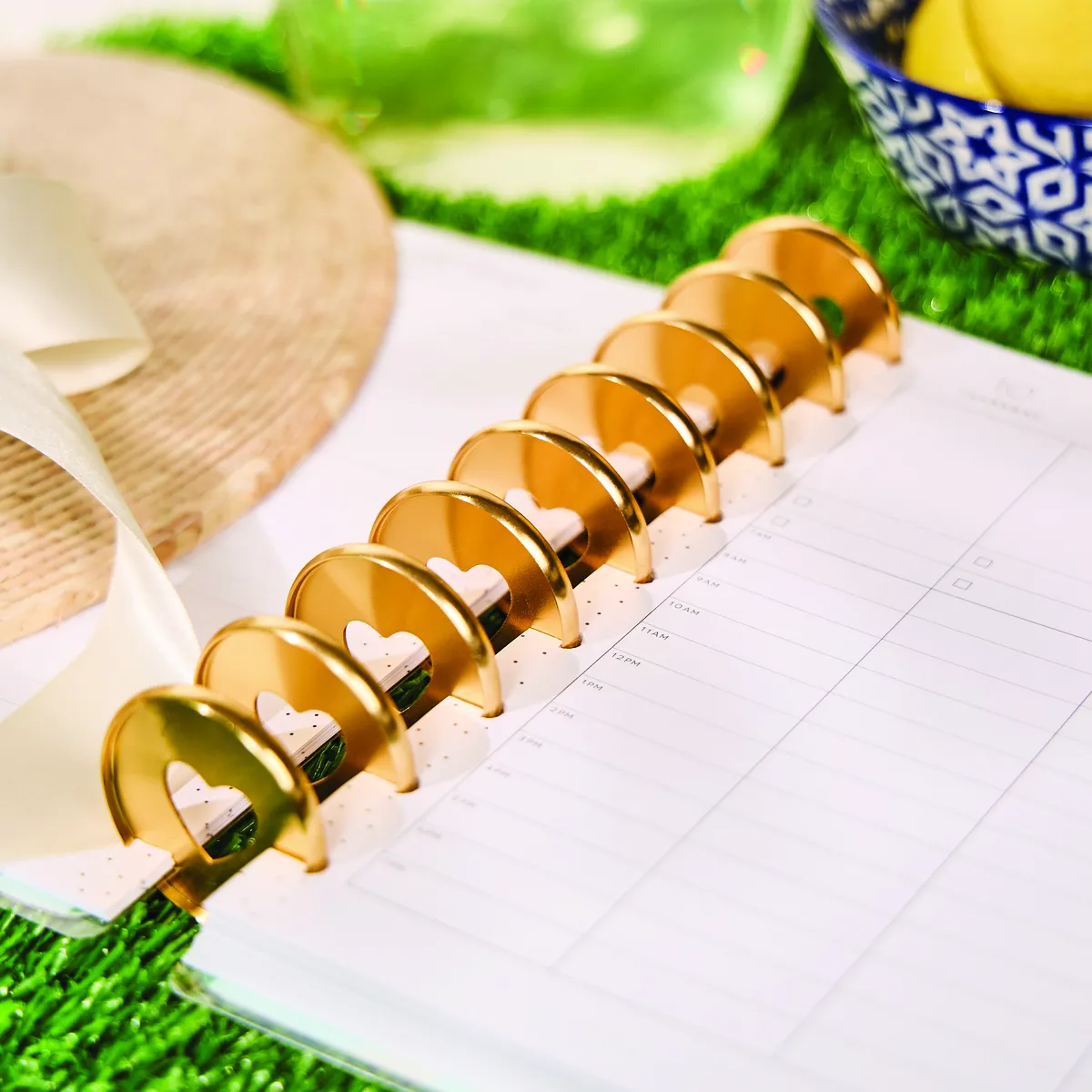 Me & my big ideas Happy Planner Sunshine Gold disques métal jaune x11