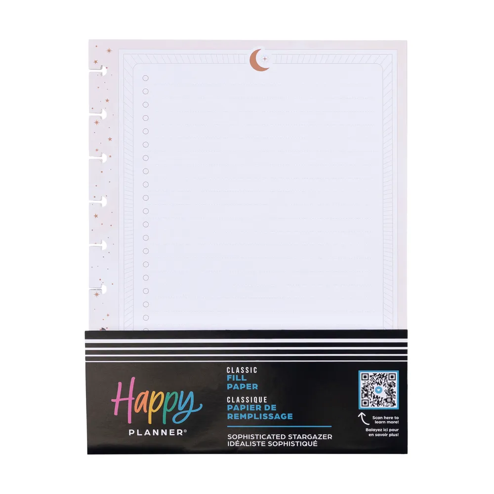 Happy Planner Stargazer recharge papier Classic 40 feuilles