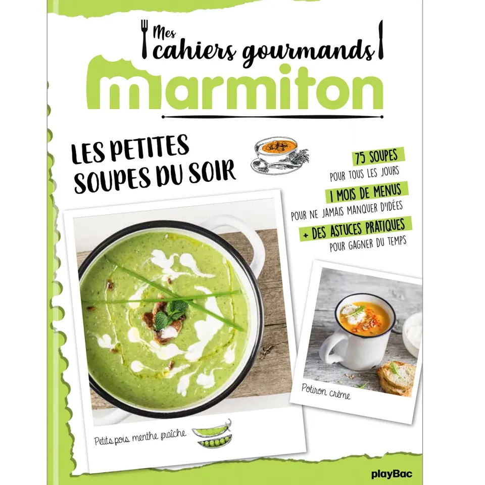 Marmiton Cahier gourmand Soupes cahier recettes 75 recettes