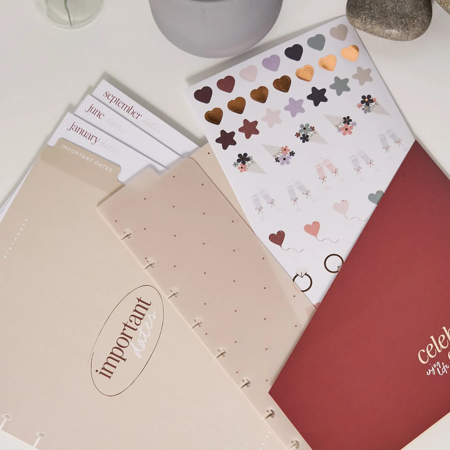 Happy Planner Rise Align accessoire Classic dates importantes