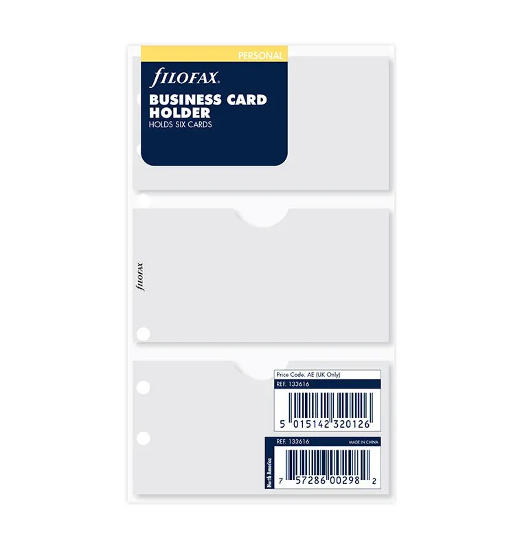Filofax Classic porte-cartes Personal visite