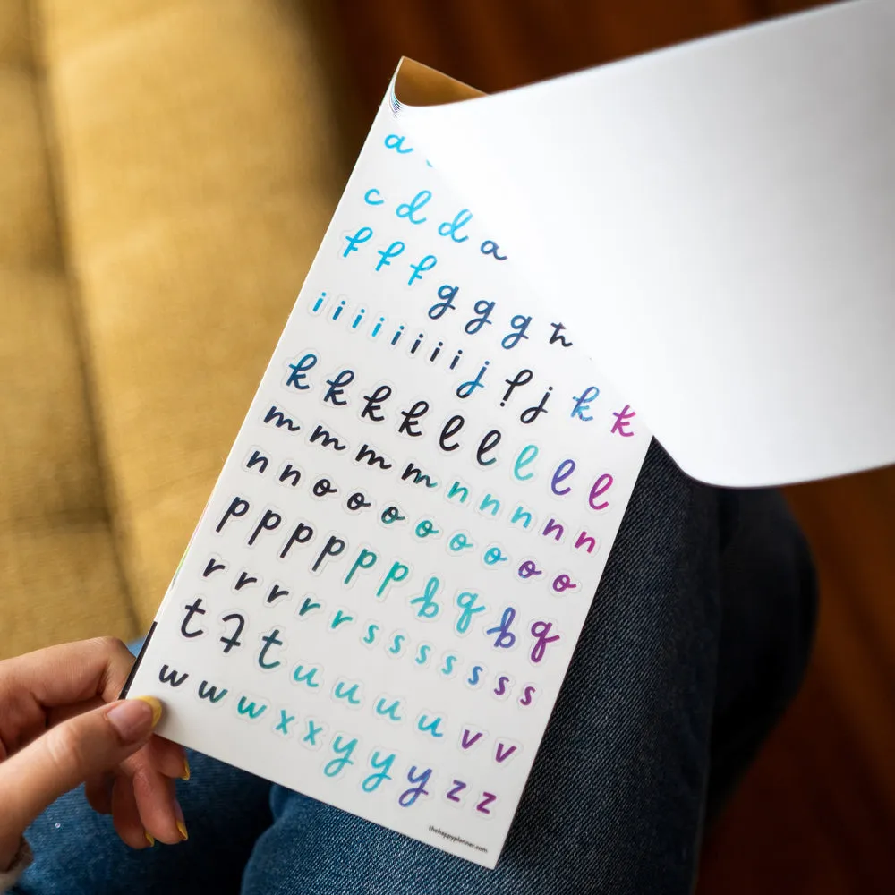 Happy Planner Unique Alpha Fonts stickers lettres 2862 pièces