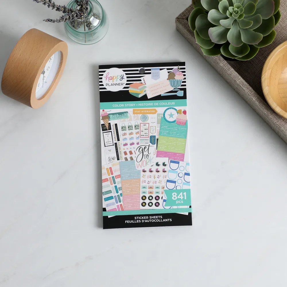 Happy Planner Value Pack Color Story stickers 30 planches