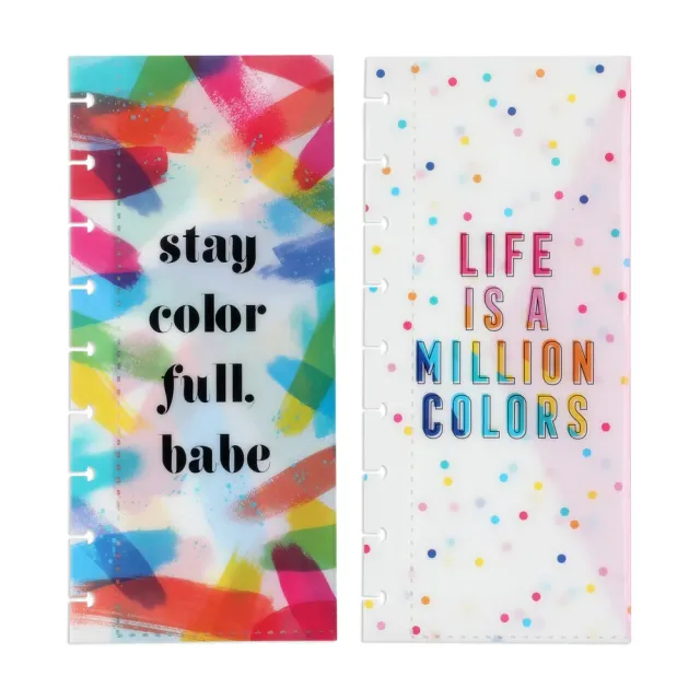 Me & my big ideas Rainbow Classic pochettes agenda à anneaux x2