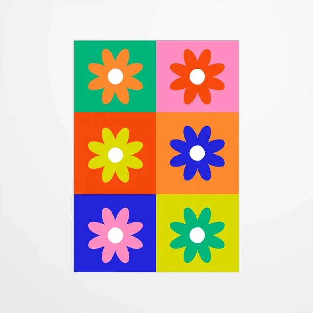 My365 Coquiette Fleurs carte postale fleur