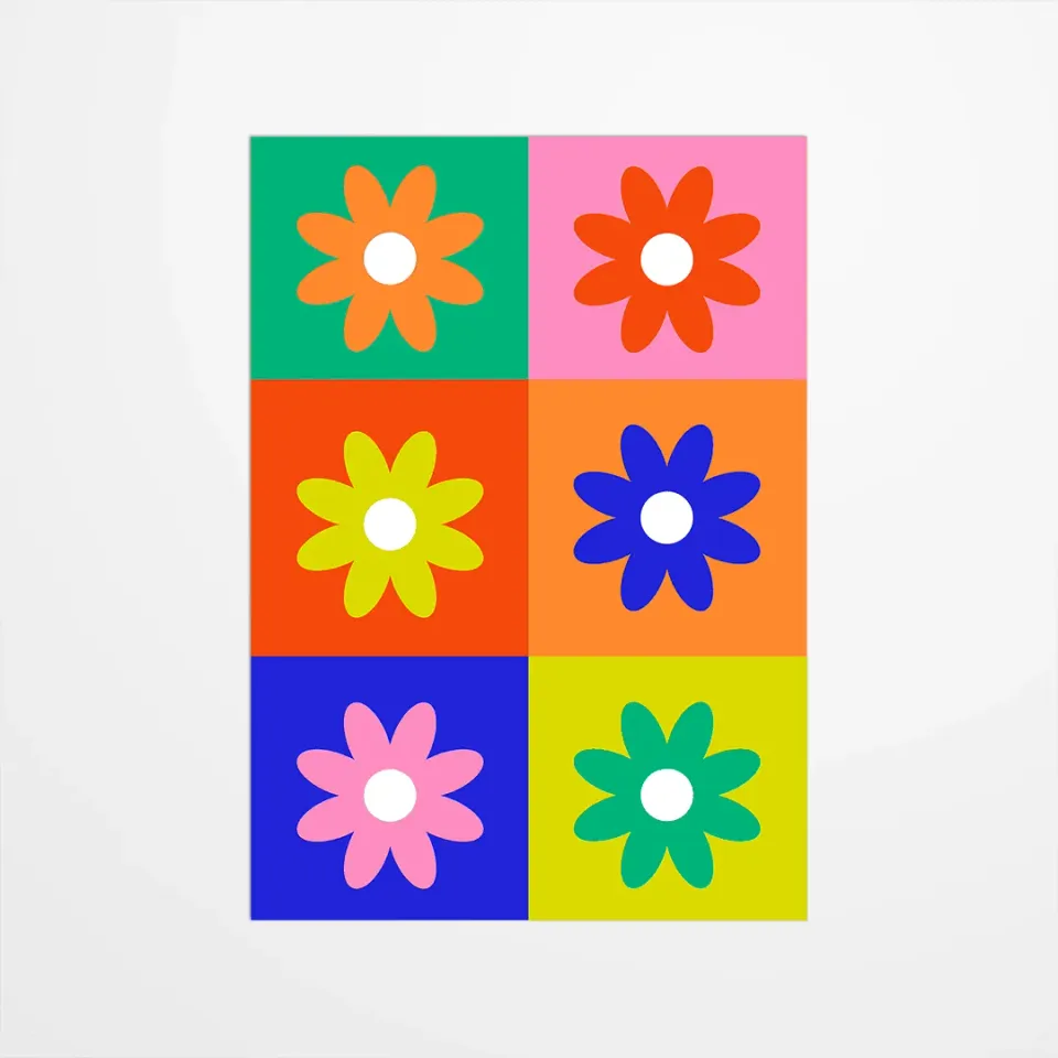 My365 Coquiette Fleurs carte postale fleur