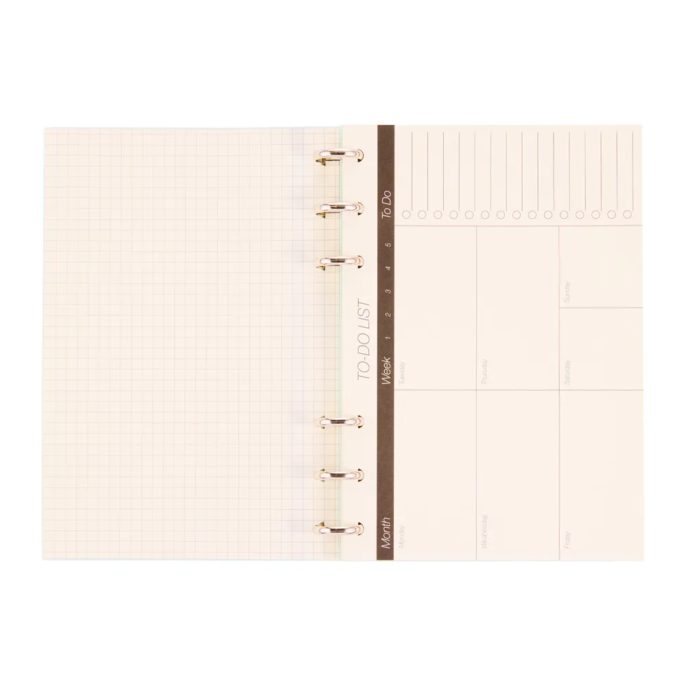 Happy Planner Frosted Mint agenda chevalet semainier 52 feuilles