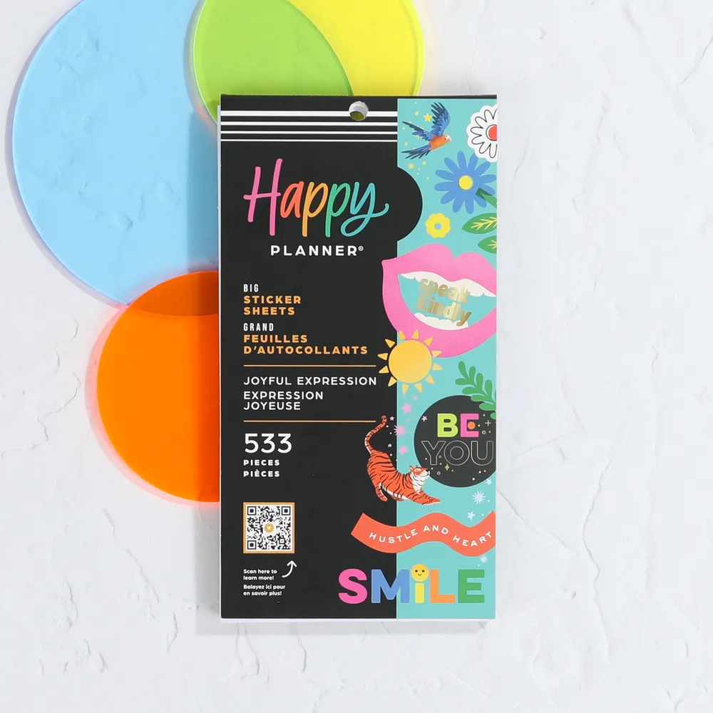 Happy Planner Joyful Expression stickers Big 530 couleur