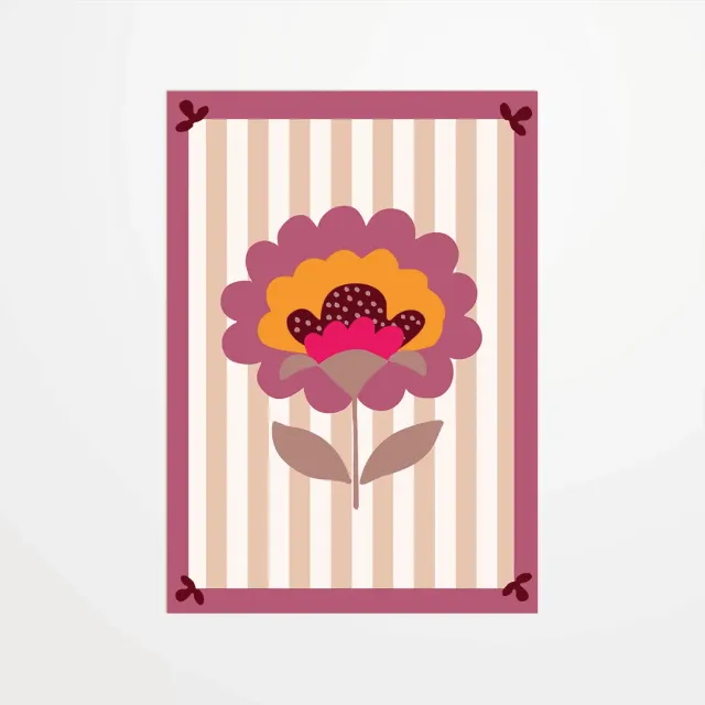 My365 Claire Priou Scandi flower carte postale fleur