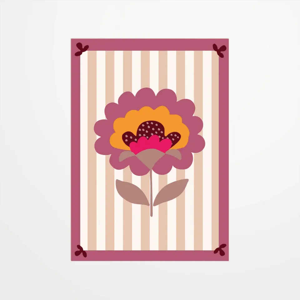 My365 Claire Priou Scandi flower carte postale fleur