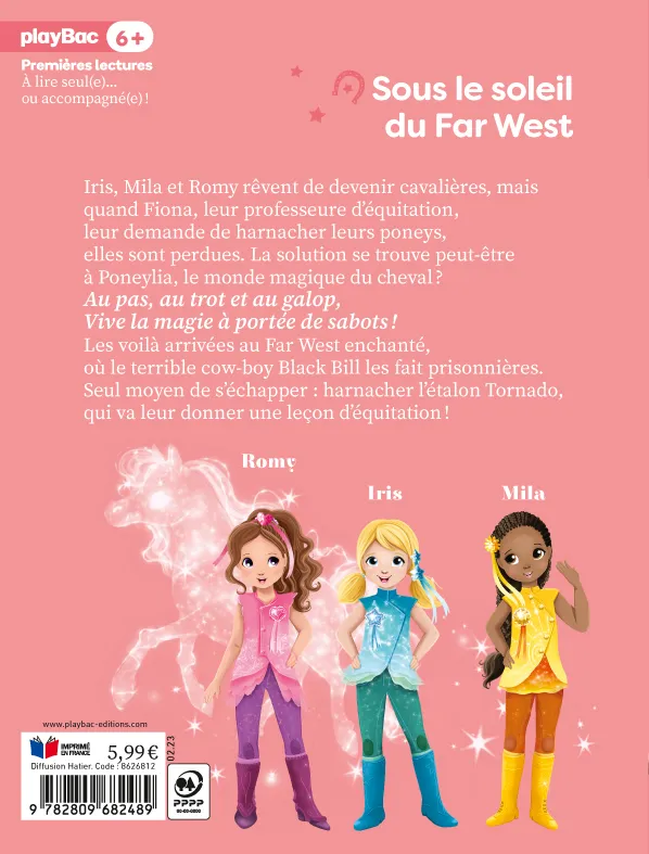 Une deux trois Cavalières tome 2 Far West roman 6 ans