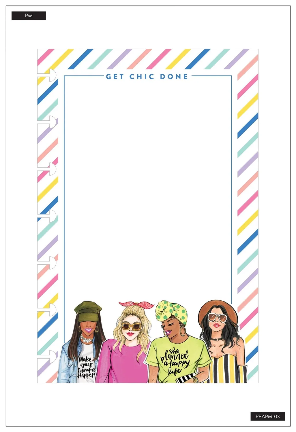 Happy Planner Rongrong Boss Babe bloc papier mini 100 feuilles