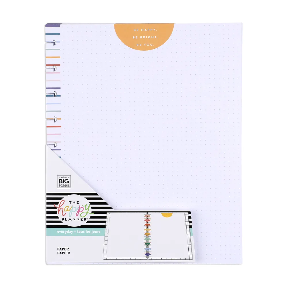 Happy Planner Classic Bright Fun recharge 40 feuilles pointillée