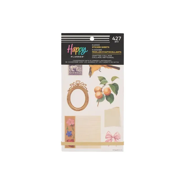 Happy Planner Crafted Collage stickers Value Pack 30 planches