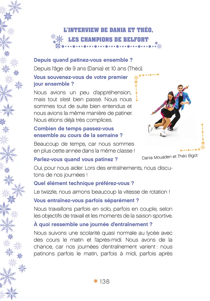 Frigobloc Passion Patinage Danser en couple Tome 3 roman 8-12 ans