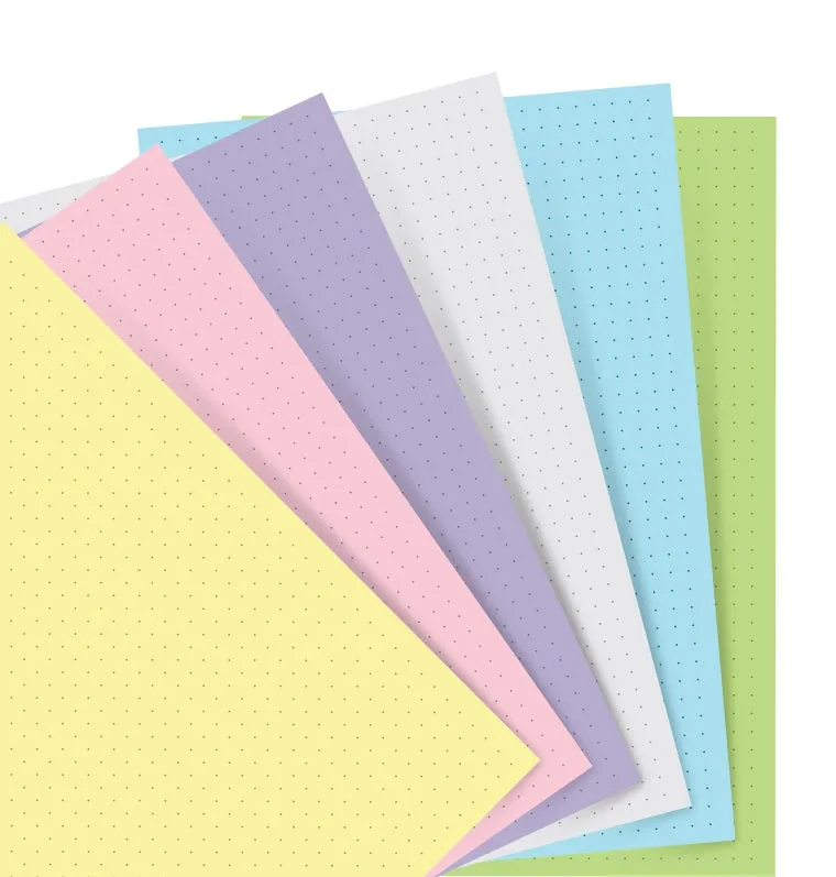 Filofax Pastello recharge agenda Personal pointillés pastels