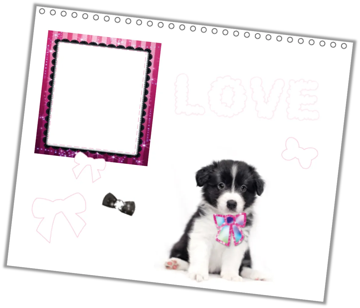 Snap’Art Chiots cahier créatif stickers portraits dès 5 ans