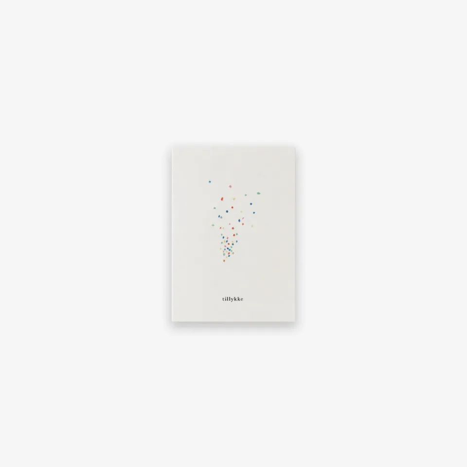 Kartotek Konfetti carte anniversaire petit format tillykke