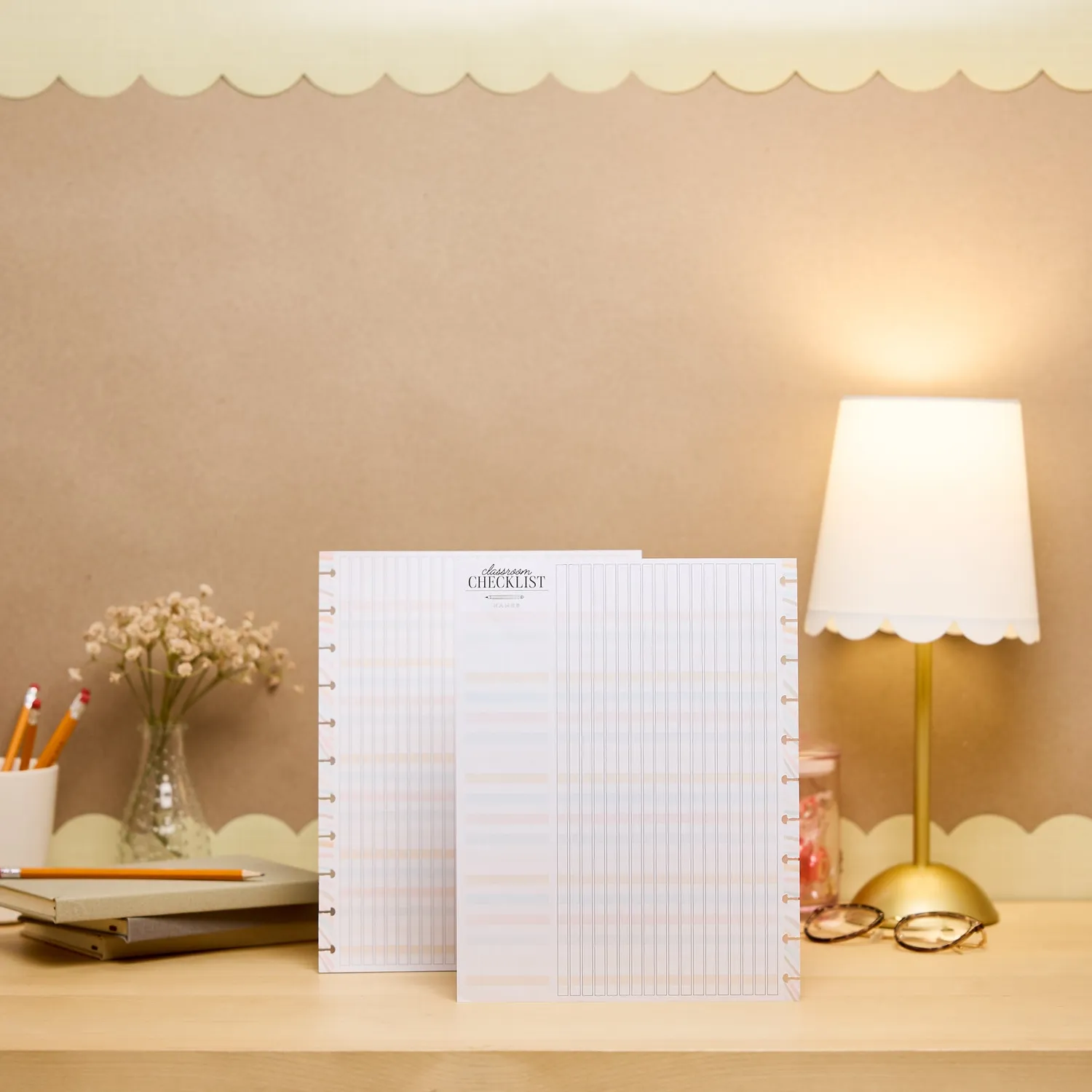 Happy Planner Pastel Poetry Big papier checklist 40 feuilles