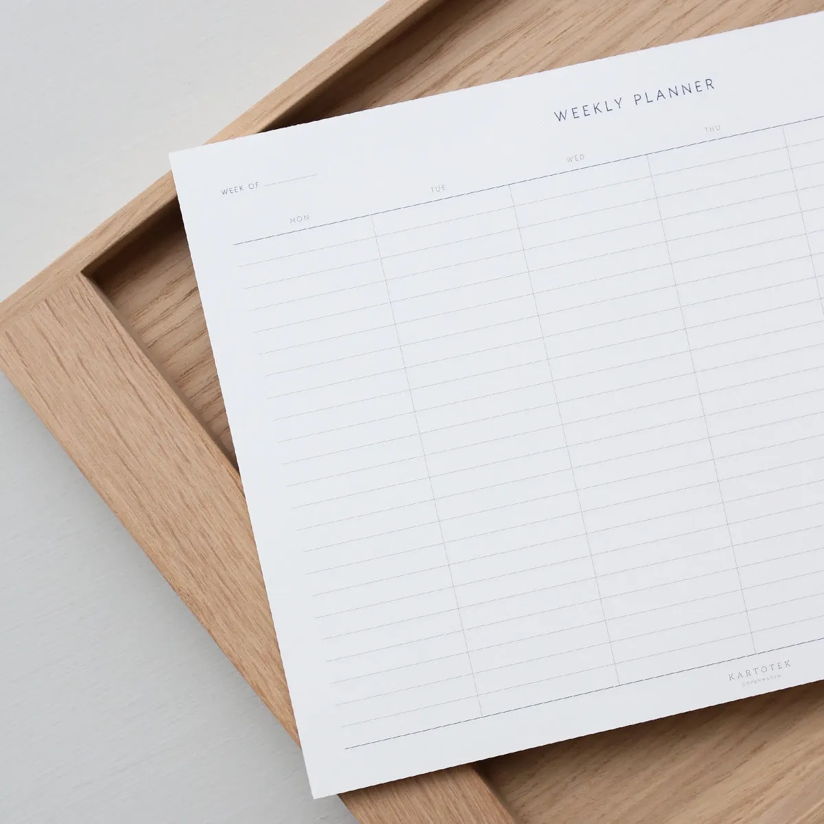 Kartotek Weekly Planner bloc semainier A4 non daté