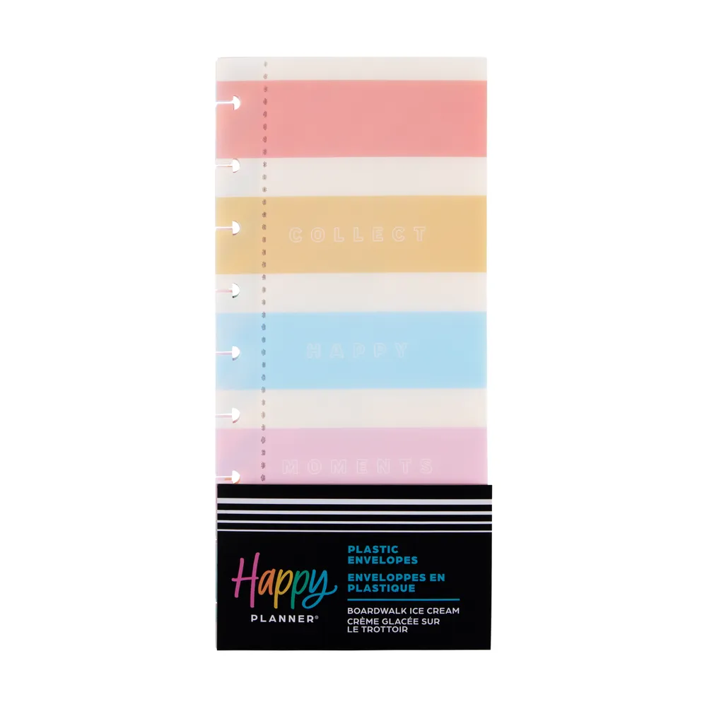 Happy Planner Boardwalk Ice Cream enveloppes x3 Classic