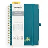 Poprun WH145D carnet bullet journal à spirale vert pacifique