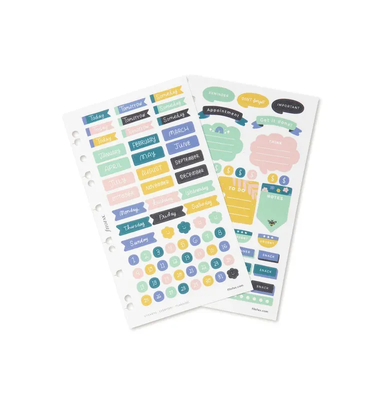 Filofax Everyday stickers planning mat 294 pièces