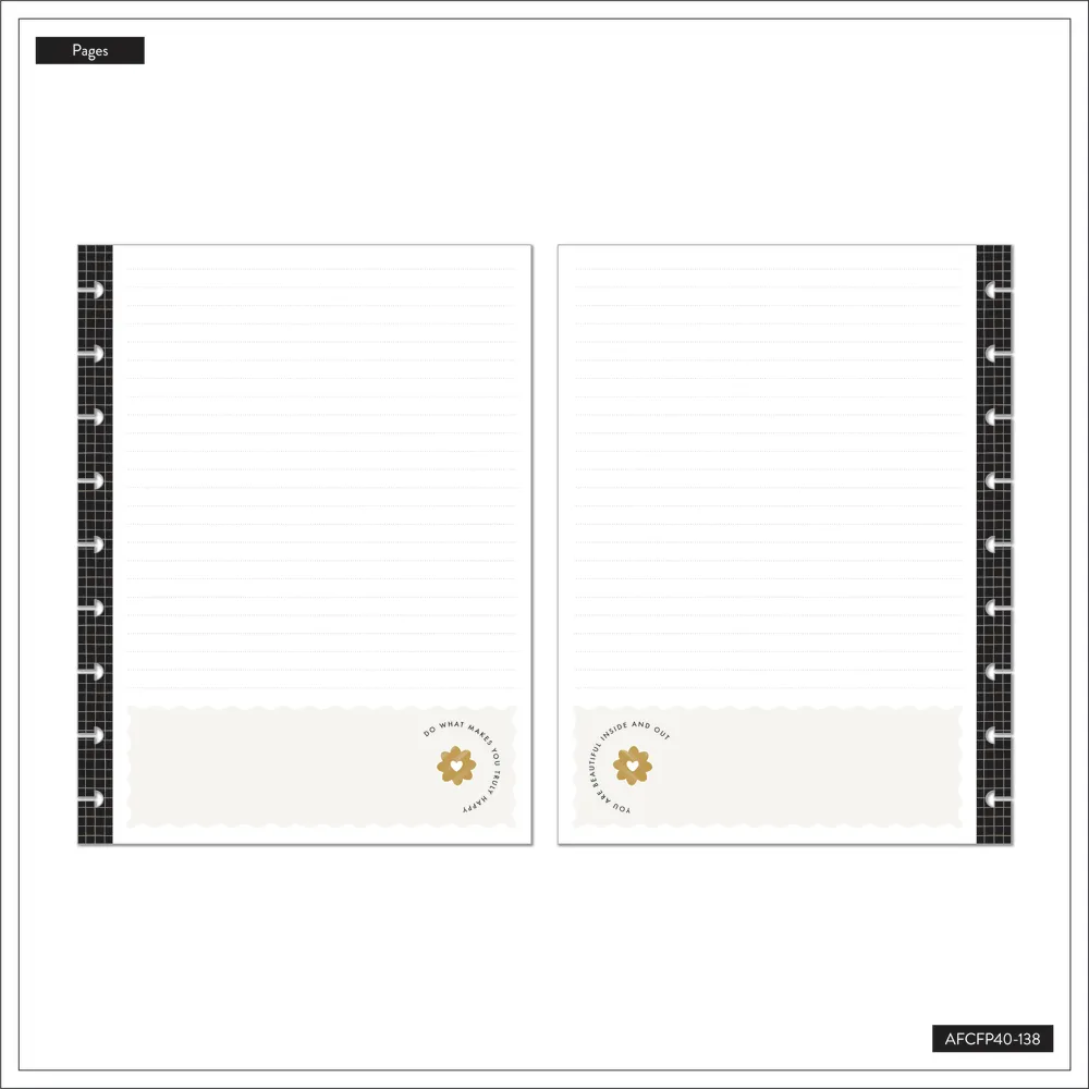 Happy Planner Quirky Plans recharge classic 40 feuilles pointillé