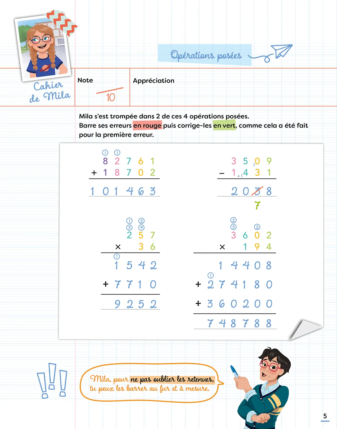 Frigobloc Incollables C’est moi la maîtresse CM1 cahier 9-10 ans