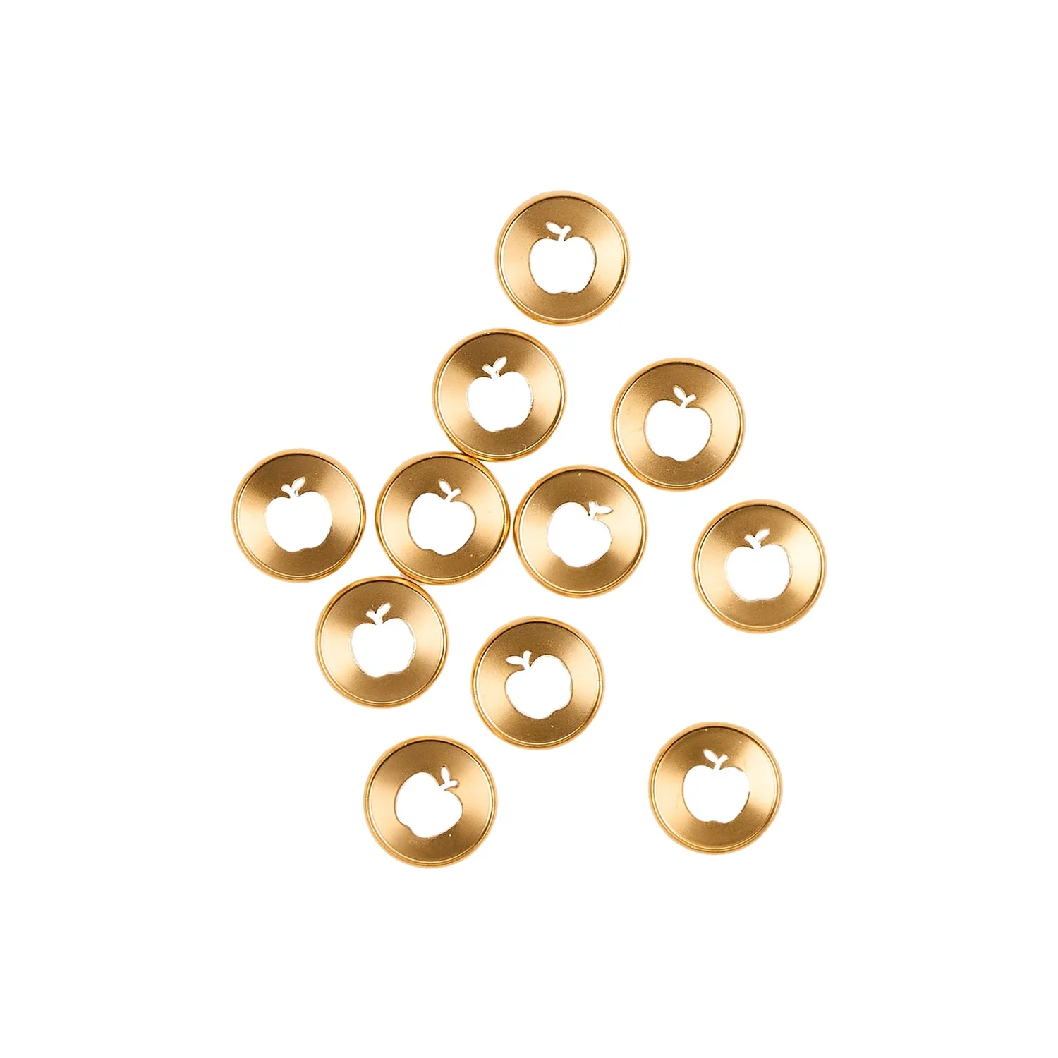 Happy Planner Gold Apple Cut Out disques métal M 11 pcs