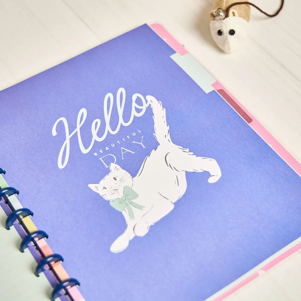 Happy Planner Purrfect Seasonal Cats carnet pointillé 60 feuilles