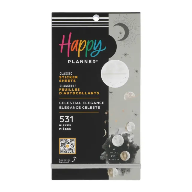 Happy Planner Celestial Elegance stickers 531 céleste