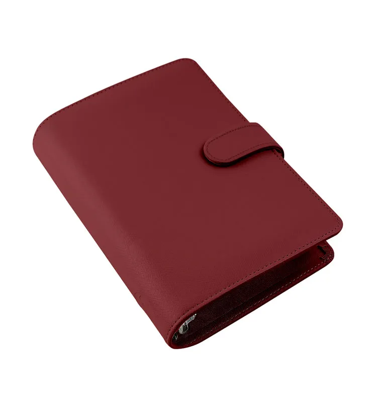 Filofax Saffiano Organiser Personal organiseur rouge cerise similicuir