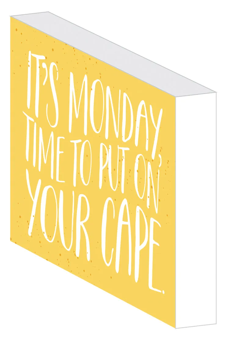 Happy Planner Quote Block Put On Your Cape bloc citation