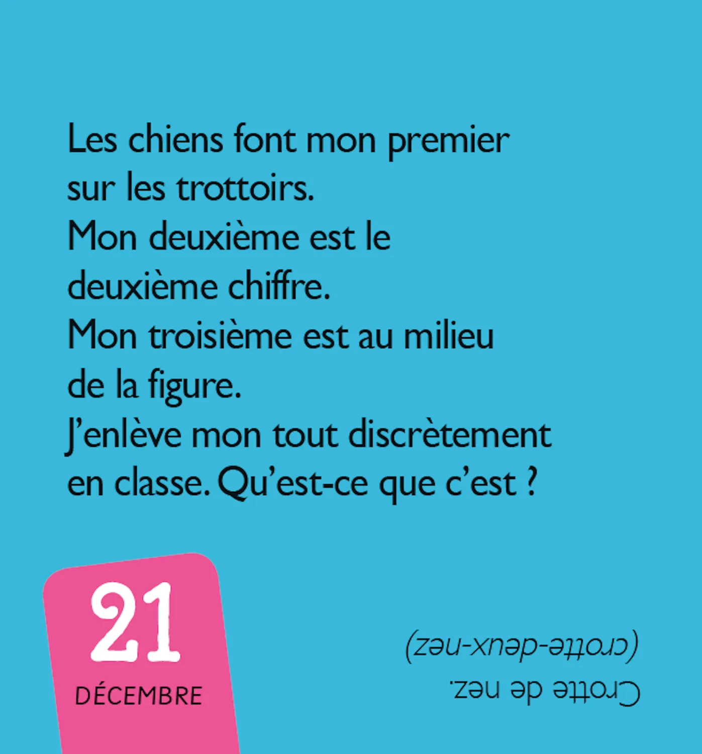 Frigobloc Mini calendrier 365 blagues crados enfant