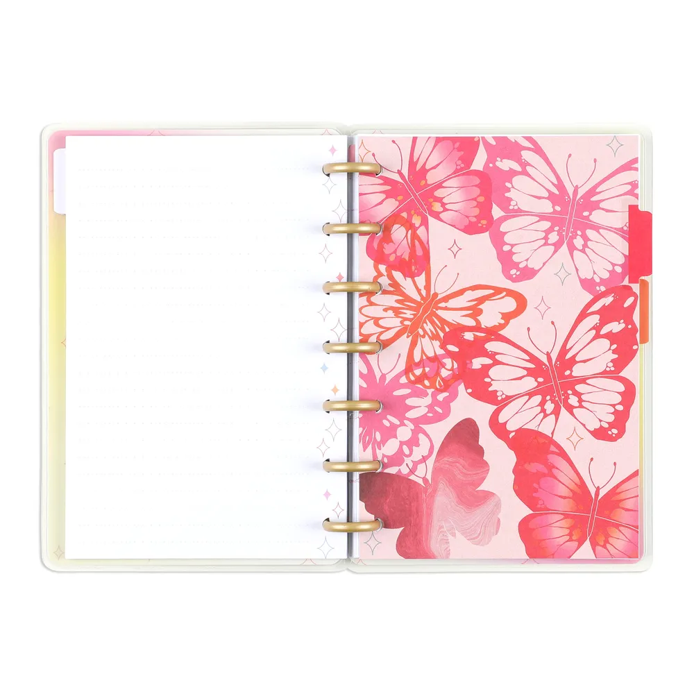 Happy Planner Butterfly Bliss mini carnet pointillé 60 pages