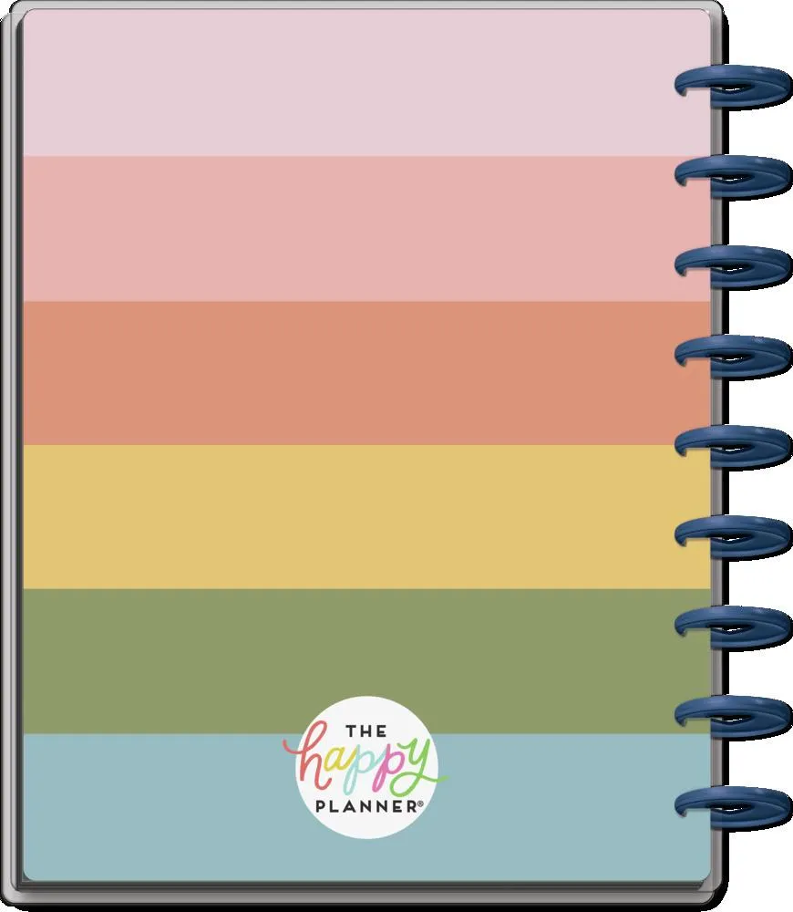 Happy Planner Bright Type agenda horizontal non daté 12 mois
